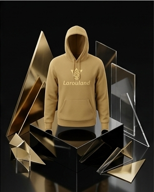 Sweat à Capuche LAROULAND Beige Premium – Hoodie Unisexe Confort & Style Minimaliste