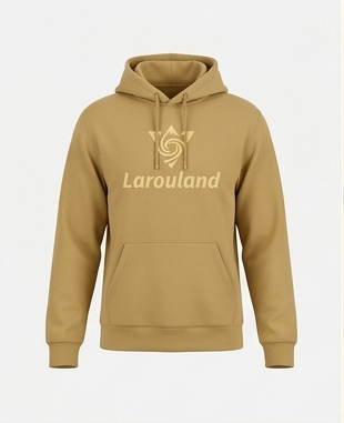Sweat à Capuche LAROULAND Beige Premium – Hoodie Unisexe Confort & Style Minimaliste