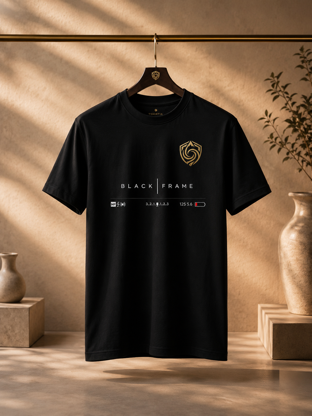 BLACK FRAME™    T-Shirt Streetwear Noir