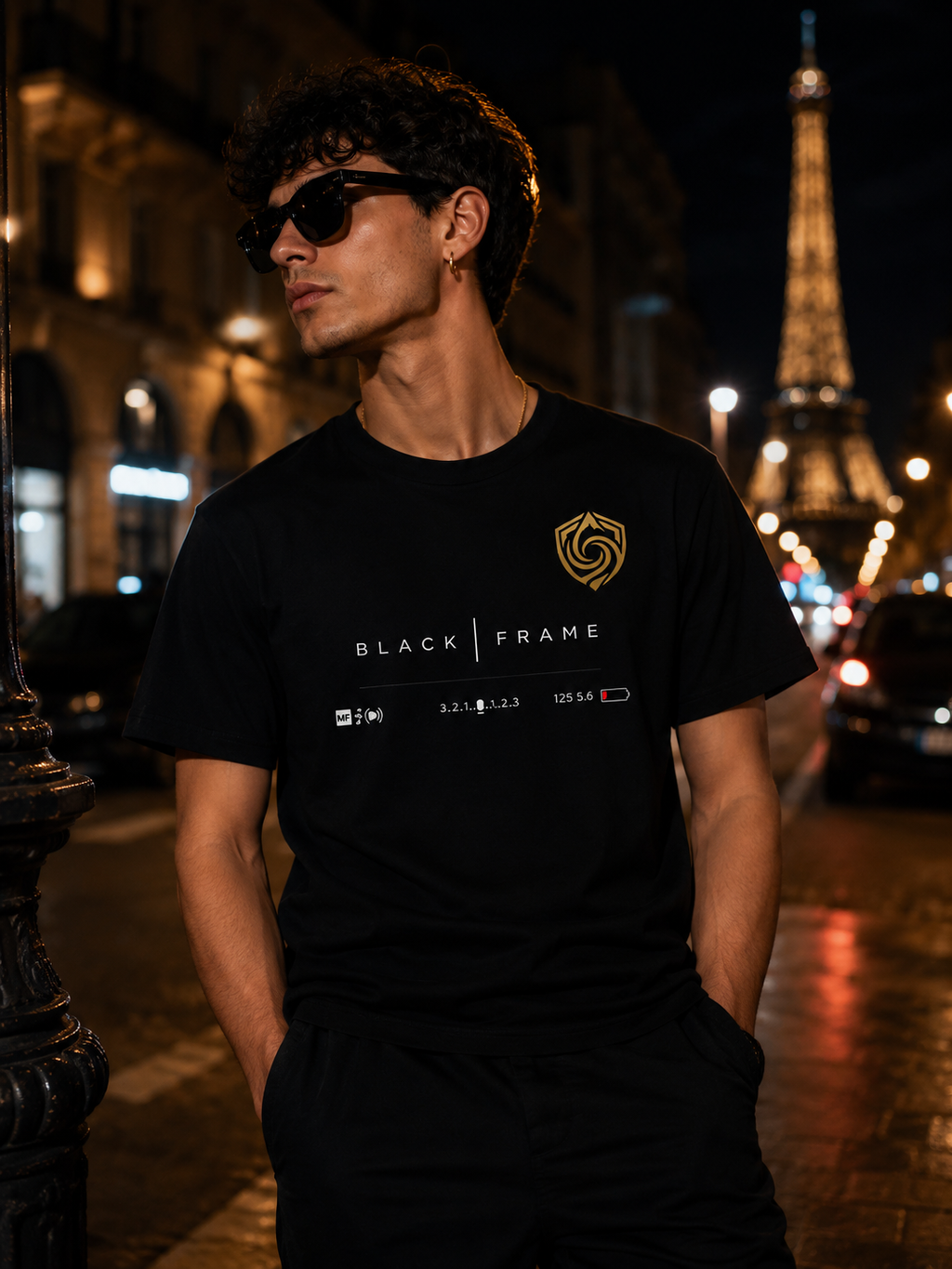 BLACK FRAME™    T-Shirt Streetwear Noir