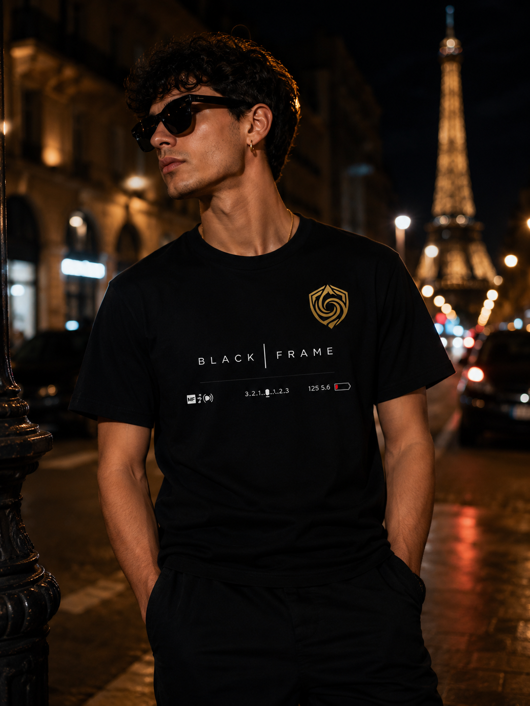 BLACK FRAME™    T-Shirt Streetwear Noir