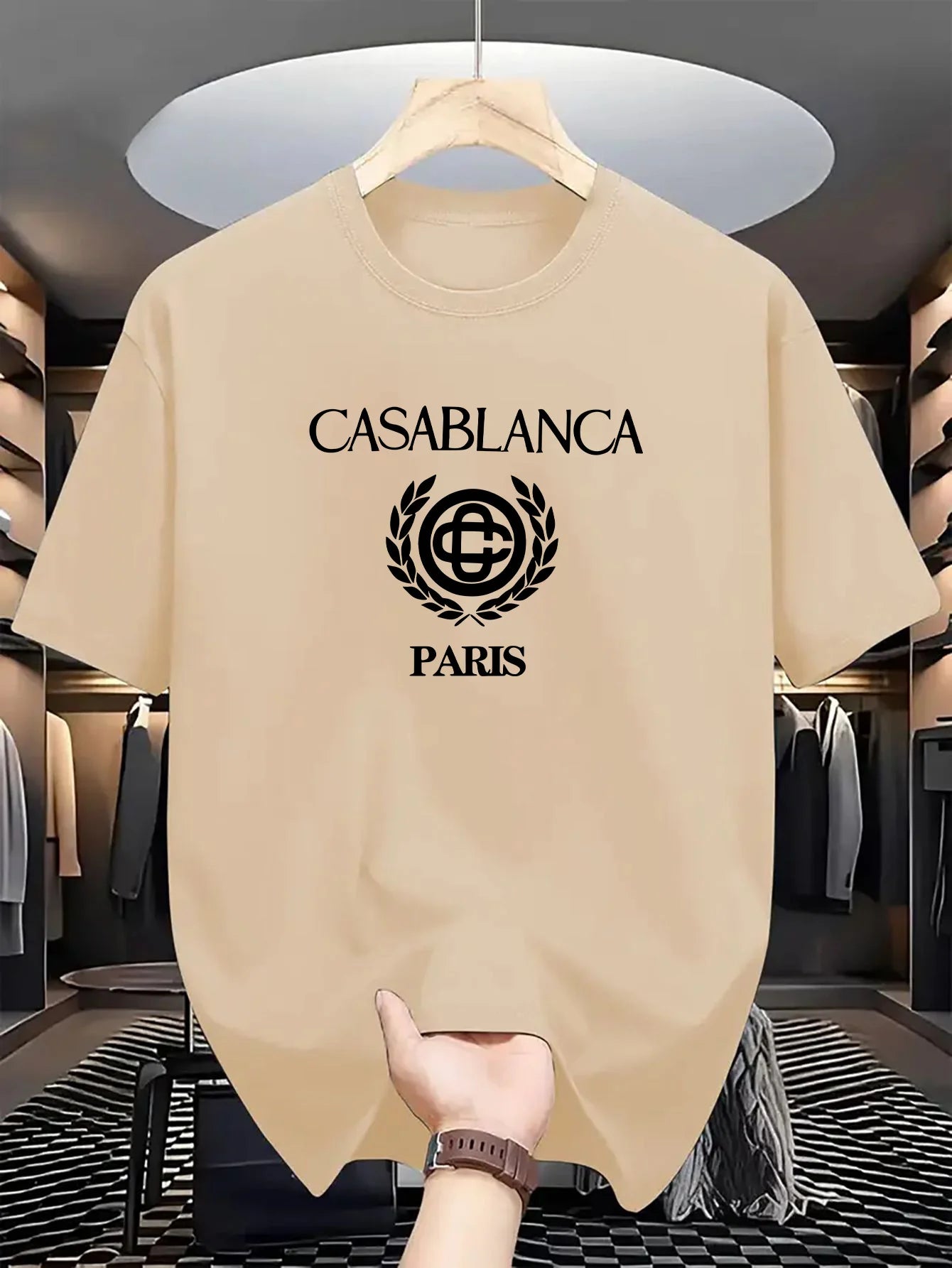 T-Shirt Homme Paris High Street – Coton Épais Premium & Style Urbain