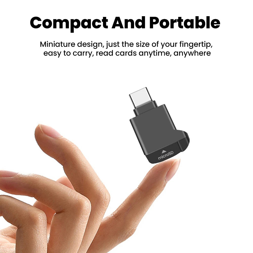 FlashLink™ – Lecteur Carte TF USB-C 2.0 Compact | Stockage Externe Portable