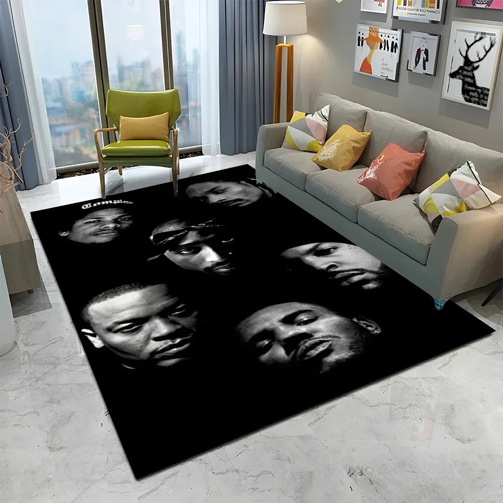 Tapis Hip Hop Rapper Étoile - Décor Chambre Salon