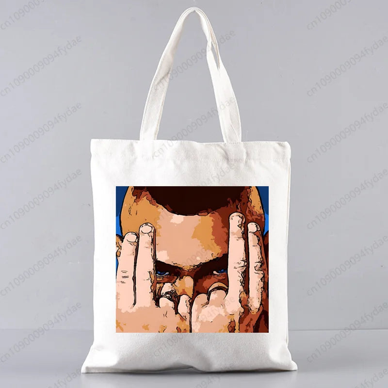 Sac tote en canvas résistant, léger et grande capacité.