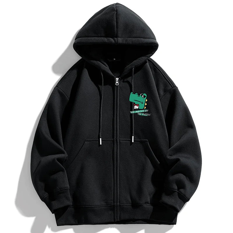 Blouson Oversize Homme - Hoodie Zippé Grande Taille