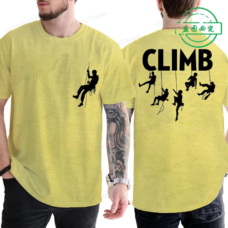 T-shirt Born To Climb Homme – Tee-shirt Escalade & Randonnée Respirant Été