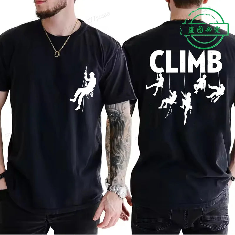 T-shirt Born To Climb Homme – Tee-shirt Escalade & Randonnée Respirant Été