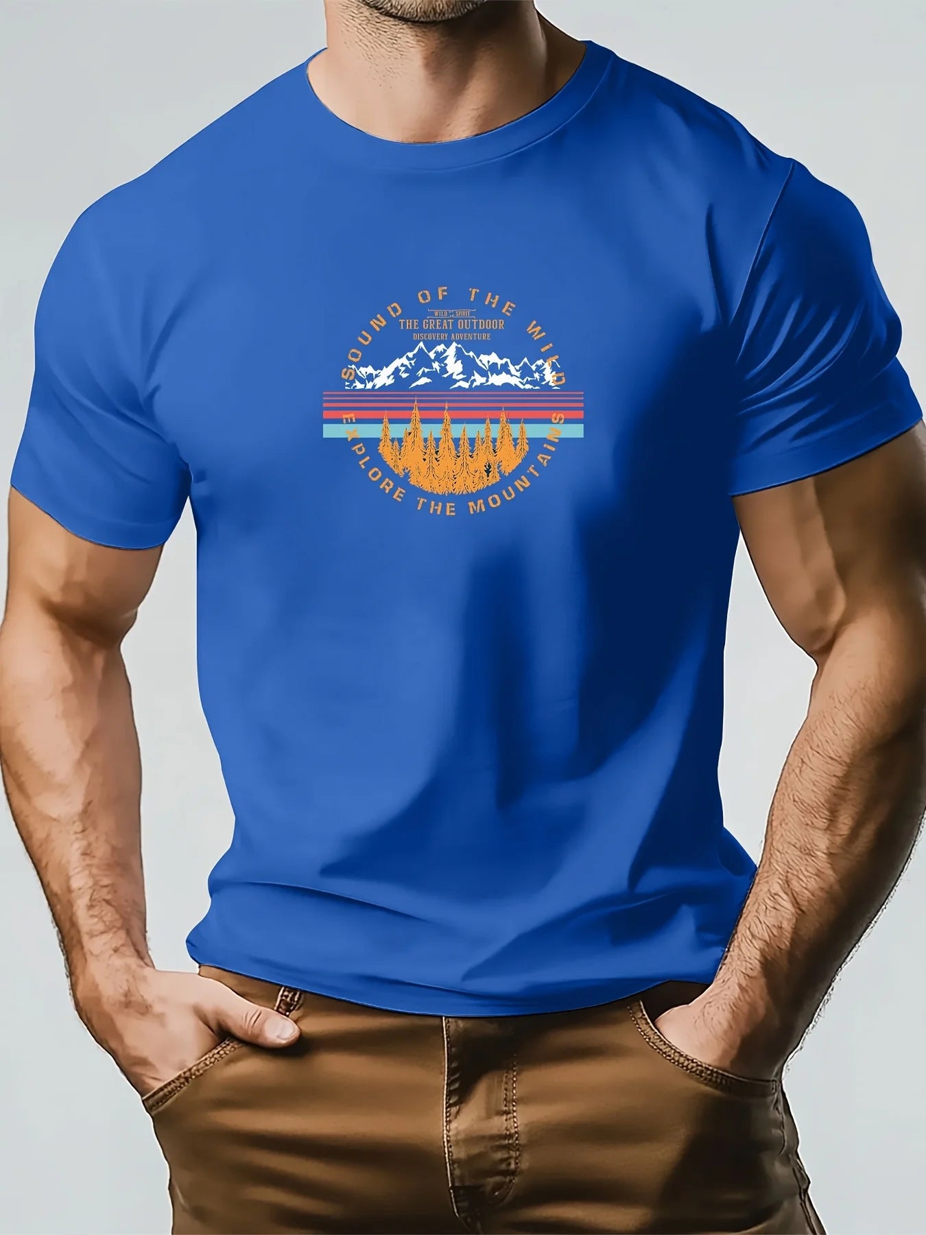 T-Shirt Homme Nature – Coton 100 % & Design Montagne