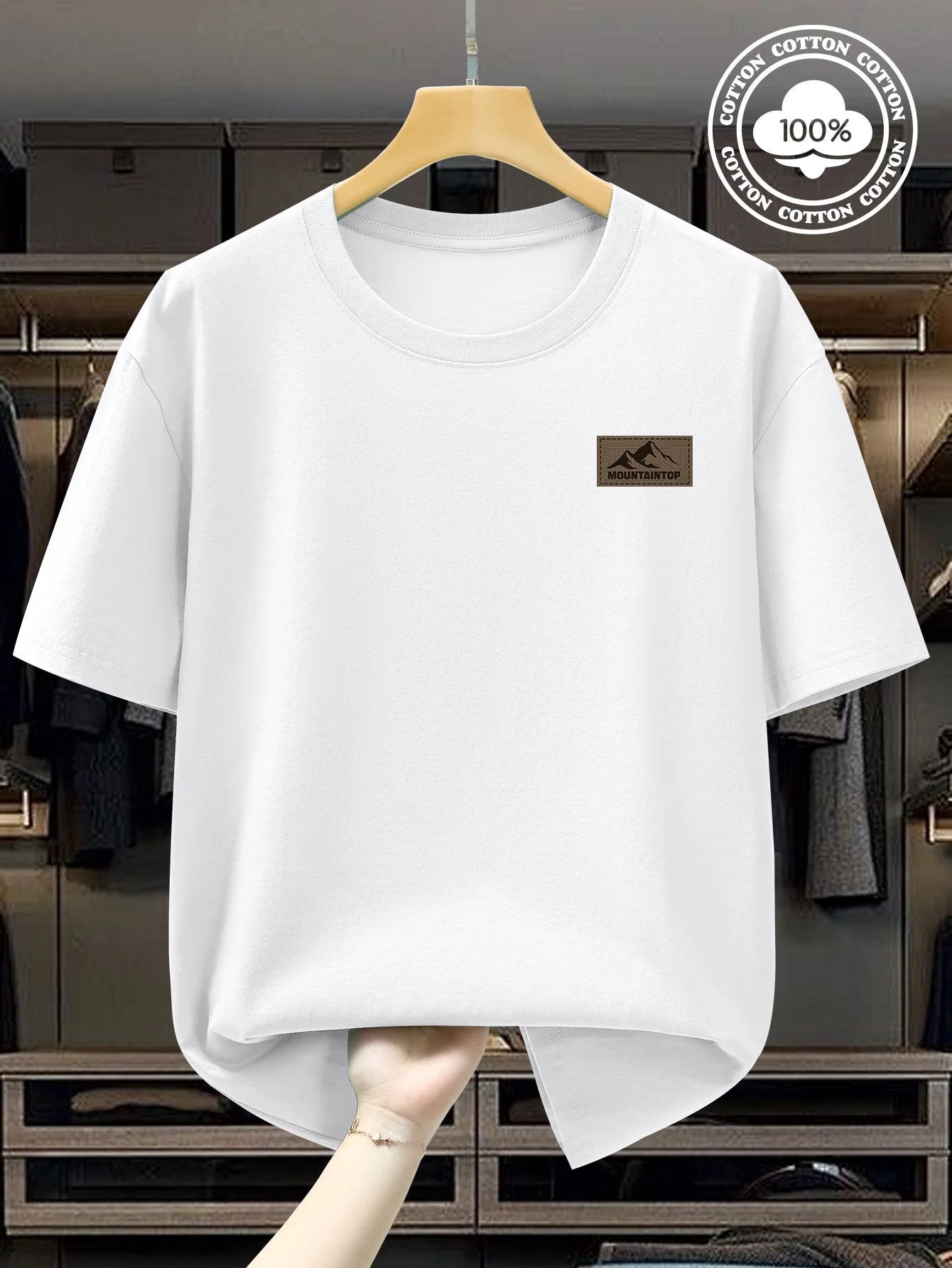 T-Shirt Homme Minimal – 100 % Coton Loose & Respirant