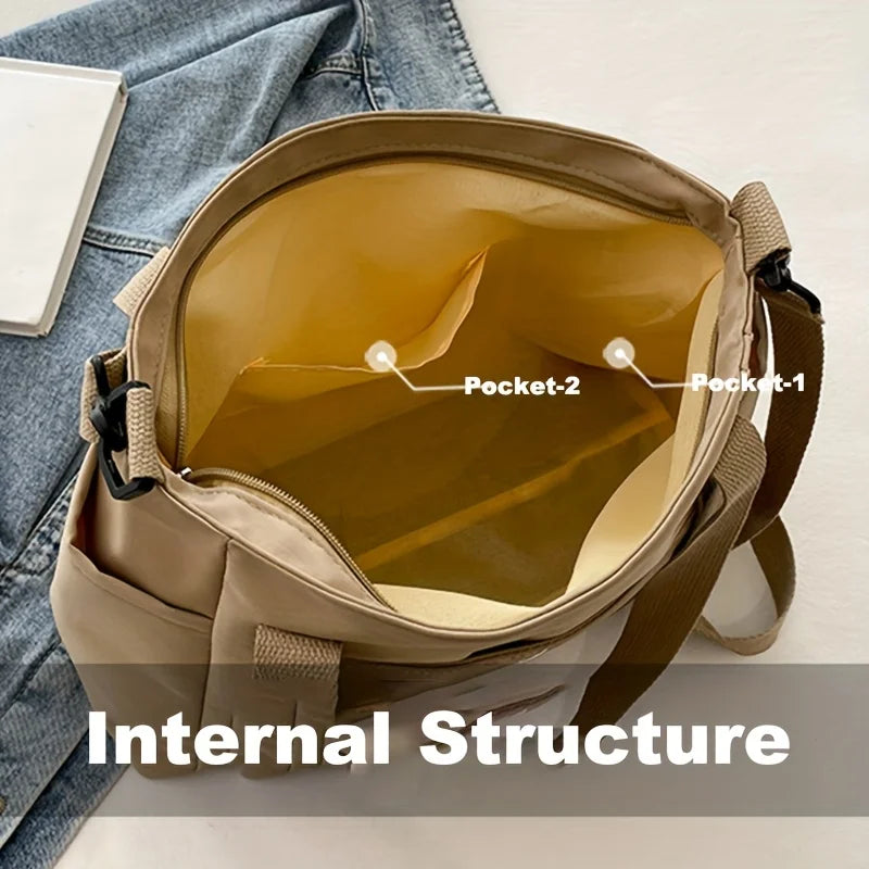 NovaLuxe™ CityBag  Sac Bandoulière Femme Grande Capacité en Nylon Premium