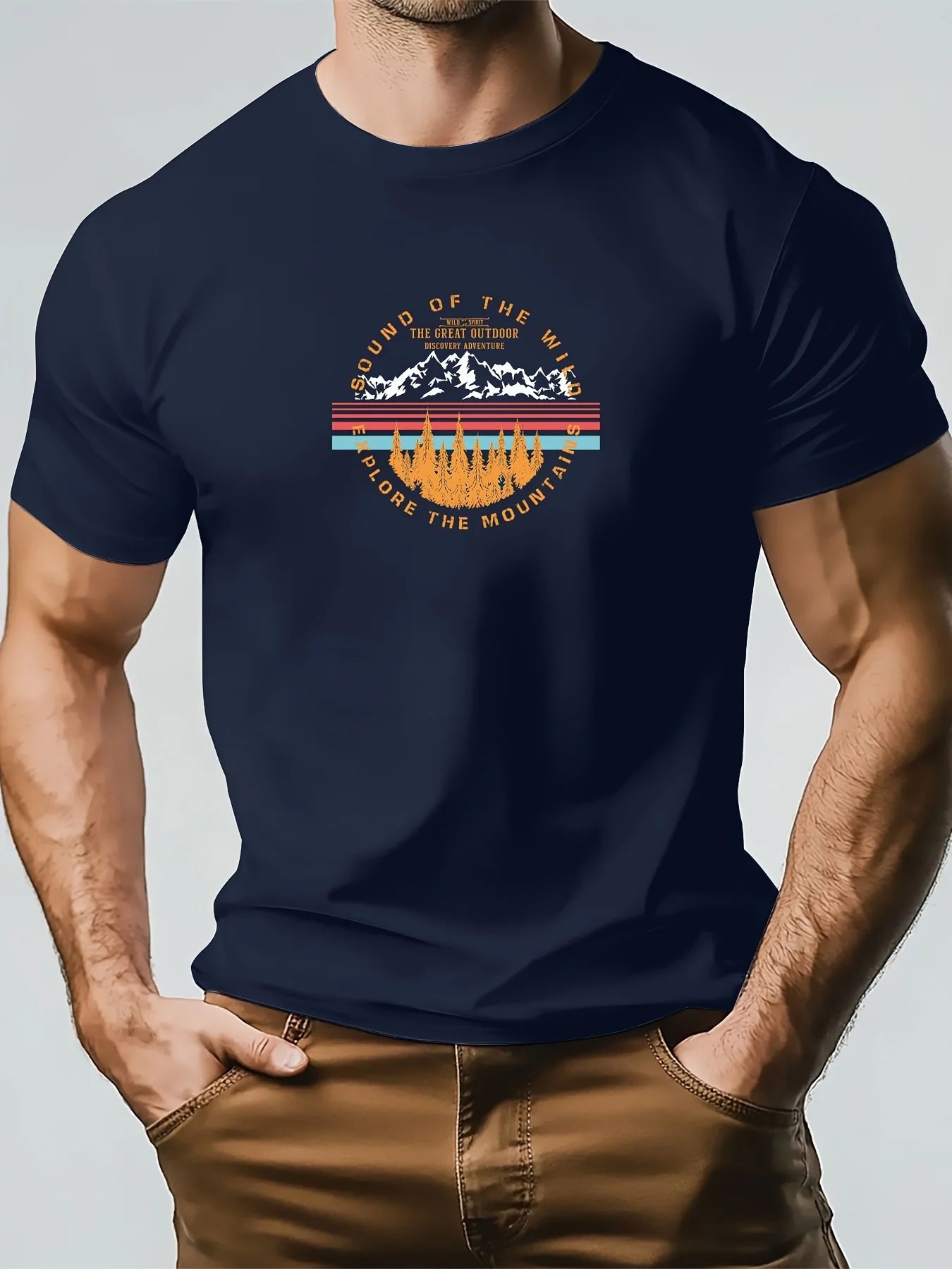 T-Shirt Homme Nature – Coton 100 % & Design Montagne