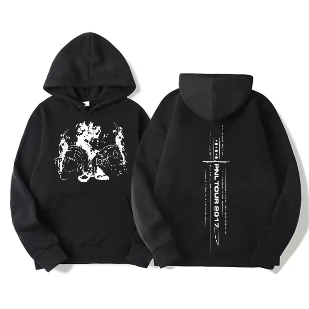 Hoodie Streetwear Graphique Oversize – Sweat à Capuche Hip Hop Unisexe