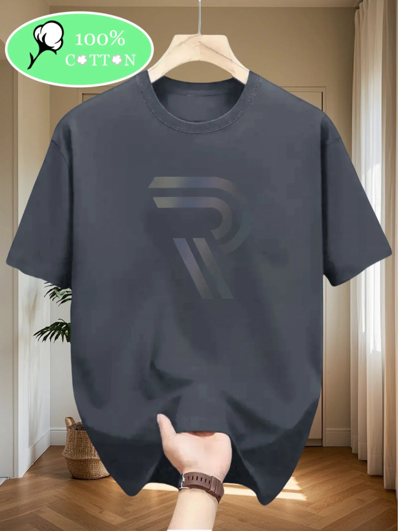 T-Shirt Homme Smiley – 100% Coton Confort & Style Casual