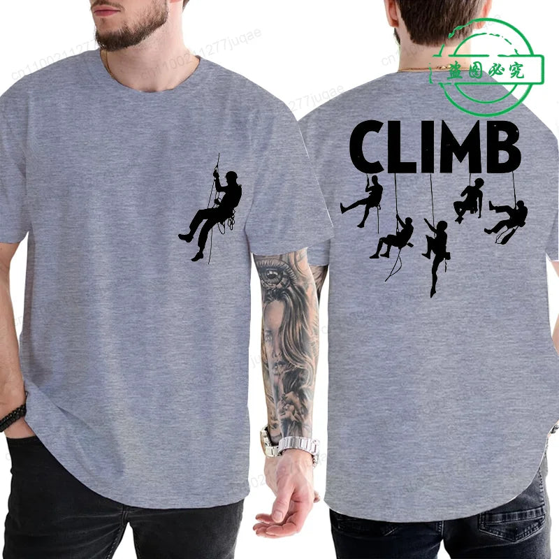 T-shirt Born To Climb Homme – Tee-shirt Escalade & Randonnée Respirant Été