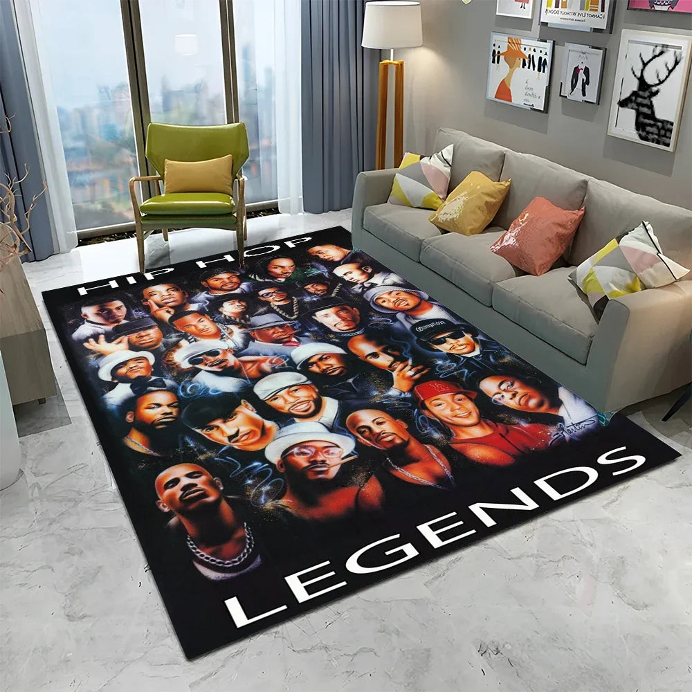 Tapis Hip Hop Rapper Étoile - Décor Chambre Salon