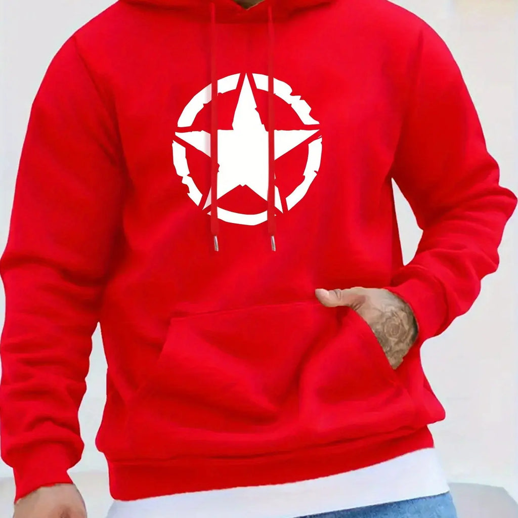 Hoodie Zippé Étoiles Géométriques Homme