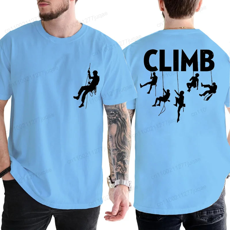 T-shirt Born To Climb Homme – Tee-shirt Escalade & Randonnée Respirant Été