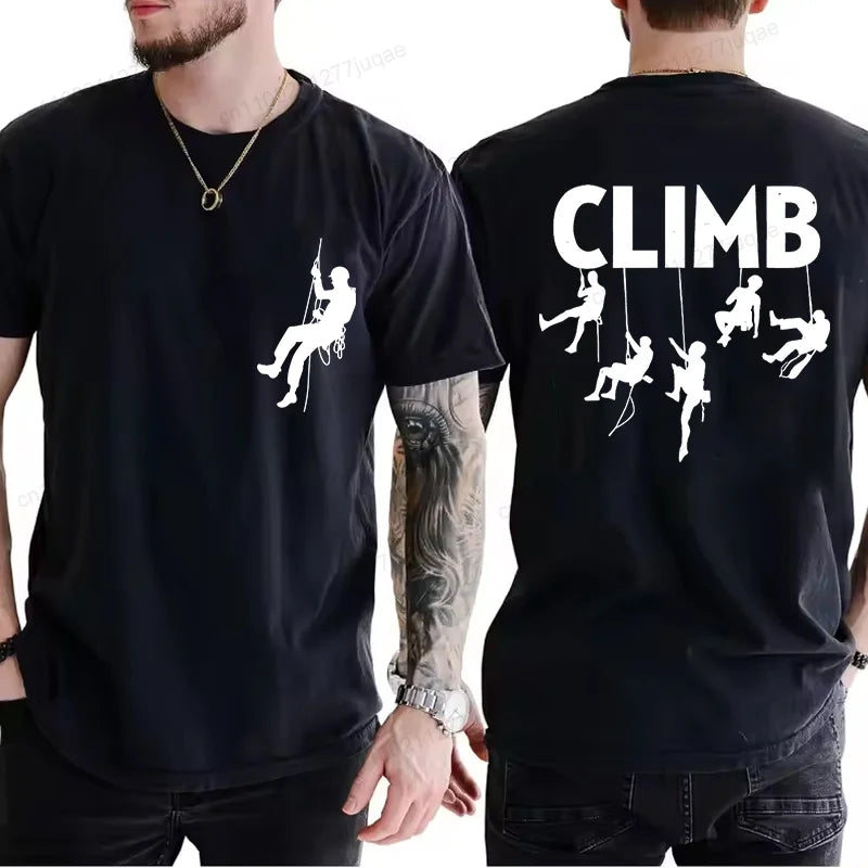 T-shirt Born To Climb Homme – Tee-shirt Escalade & Randonnée Respirant Été