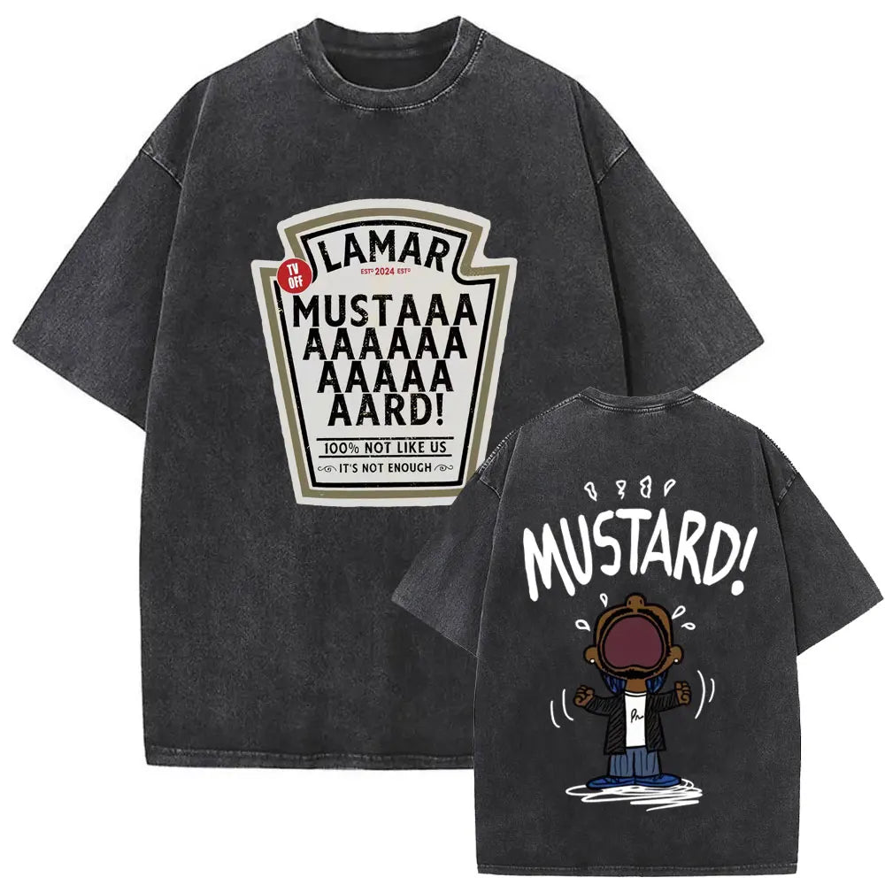 T-Shirt Hip-Hop Vintage Délavé – Streetwear Oversize Été