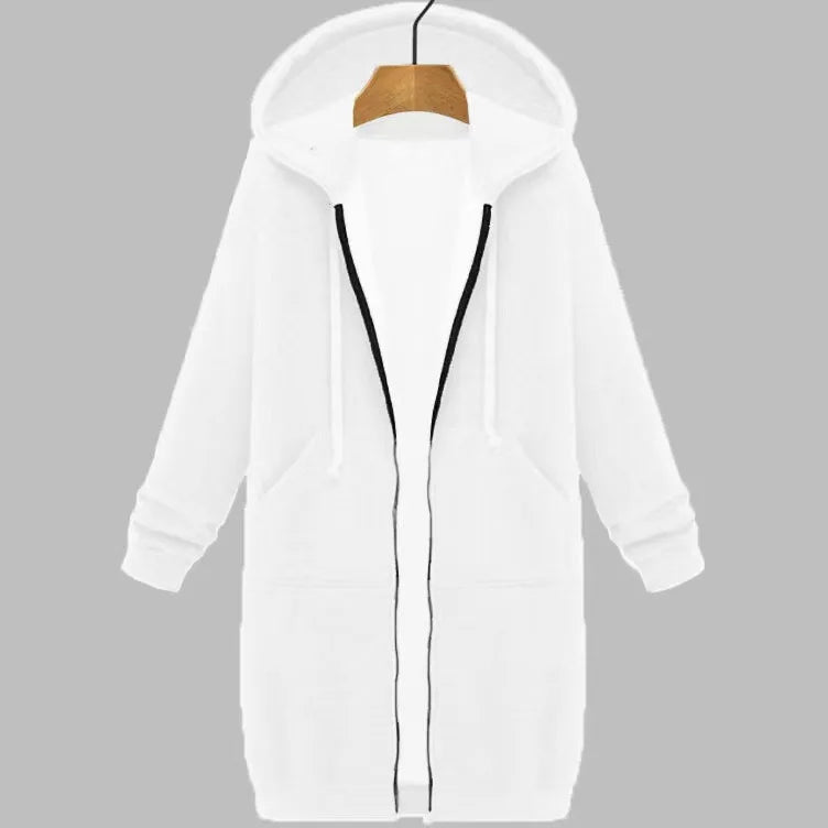 Sweatshirt à Capuche Femme Mi-Long