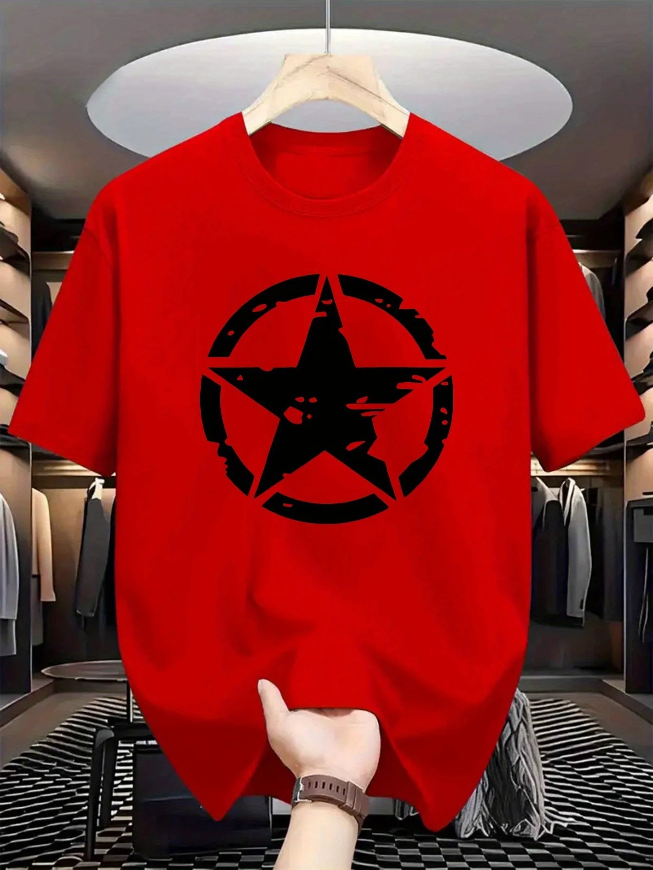 T-Shirt Homme Star Street – Coton 100 % & Style Urbain