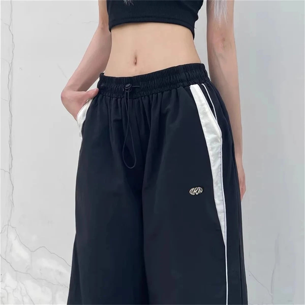 Pantalon Cargo Femme Y2K Harajuku - Taille Élastique Confort