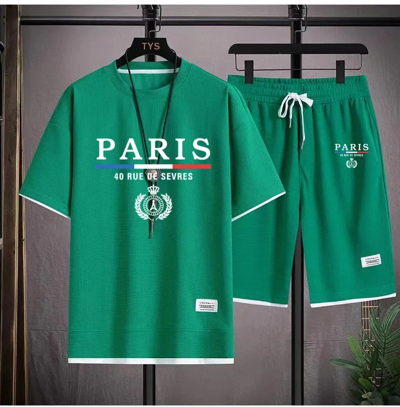 T-shirt Col Rond + Short Sport Casual