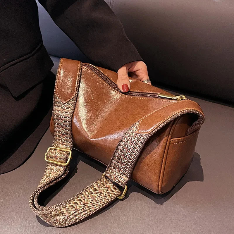 Auréline™ Boston Vintage  Sac Boston Femme en Similicuir Vintage