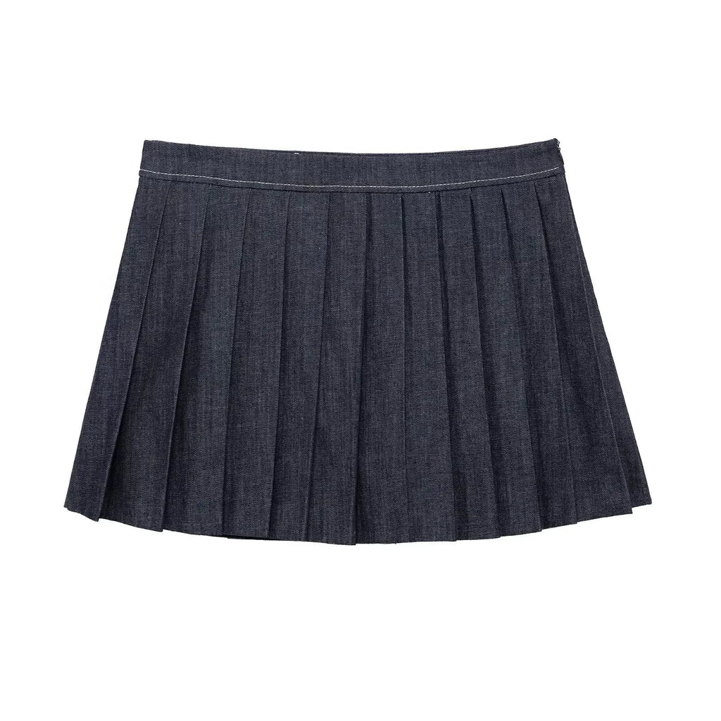 Veste Bomber Denim Femme - Col Montant Zippée Style Ballon