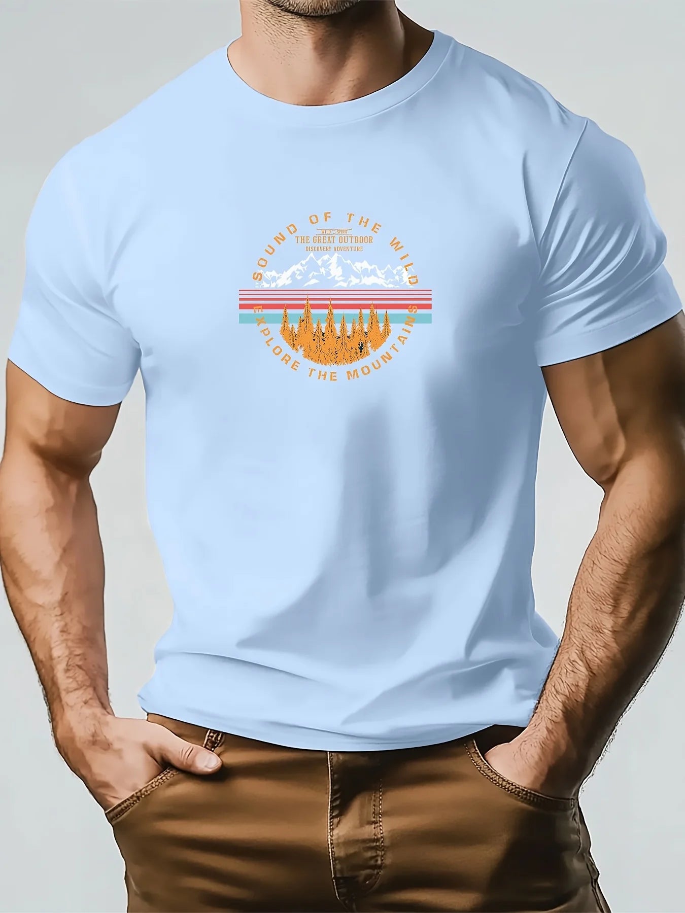 T-Shirt Homme Nature – Coton 100 % & Design Montagne