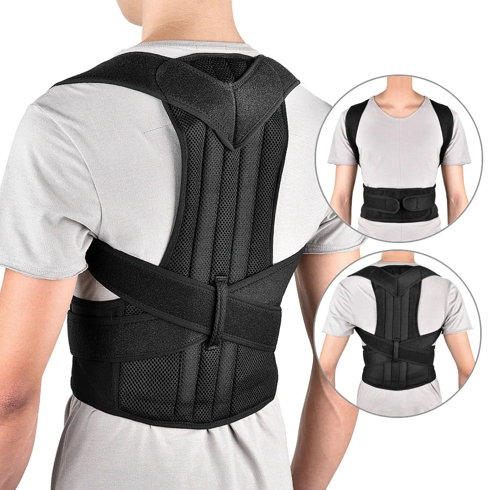 Correcteur de Posture Réglable – Soutien Dos & Épaules