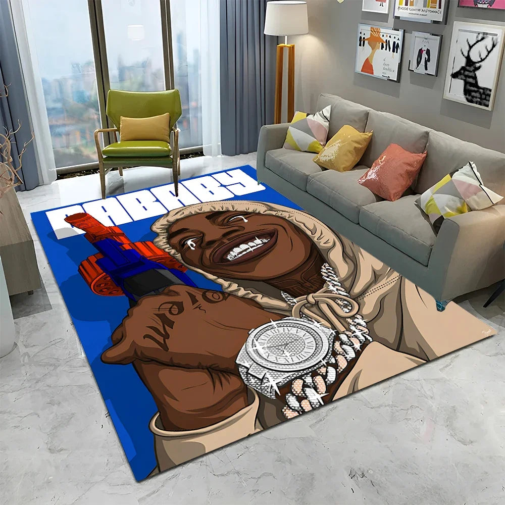 Tapis Hip Hop Rapper Étoile - Décor Chambre Salon