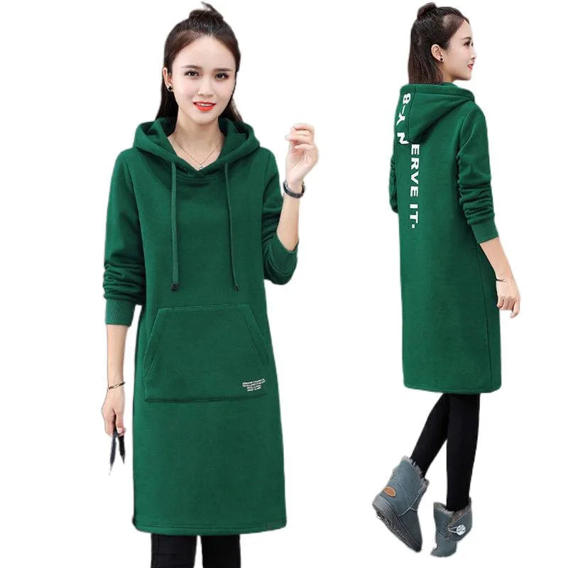 Hoodie Oversize Femme Polaire Épaisse Style Coréen