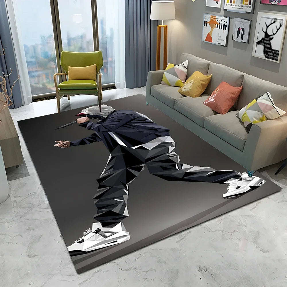 Tapis Hip Hop Rapper Étoile - Décor Chambre Salon