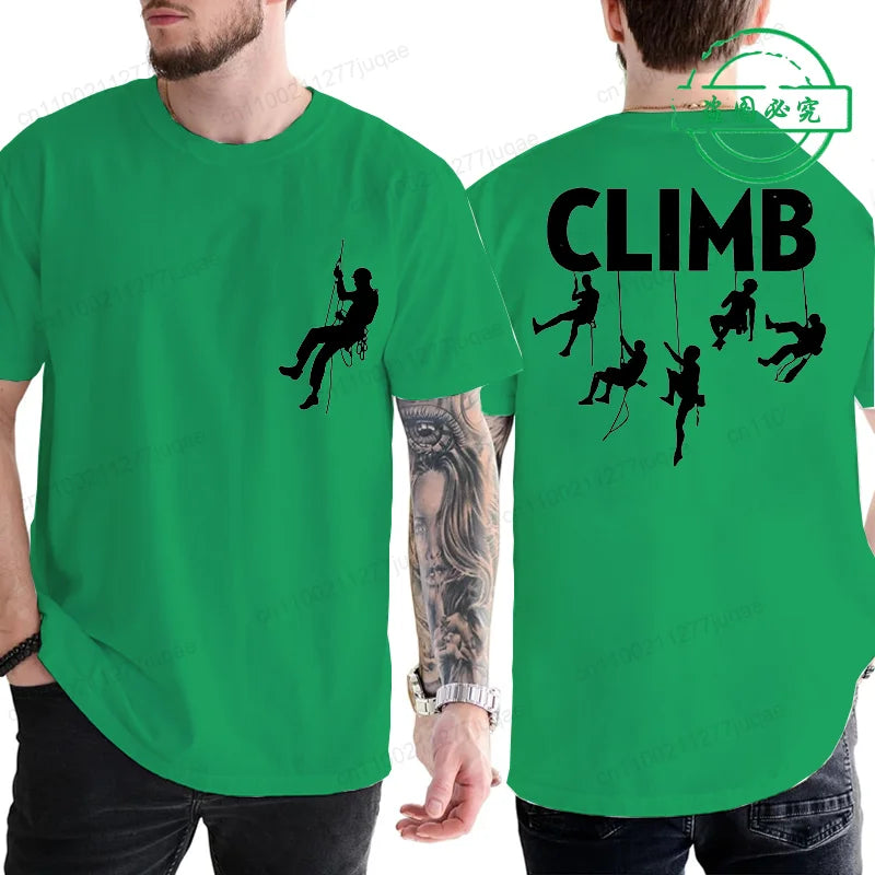 T-shirt Born To Climb Homme – Tee-shirt Escalade & Randonnée Respirant Été