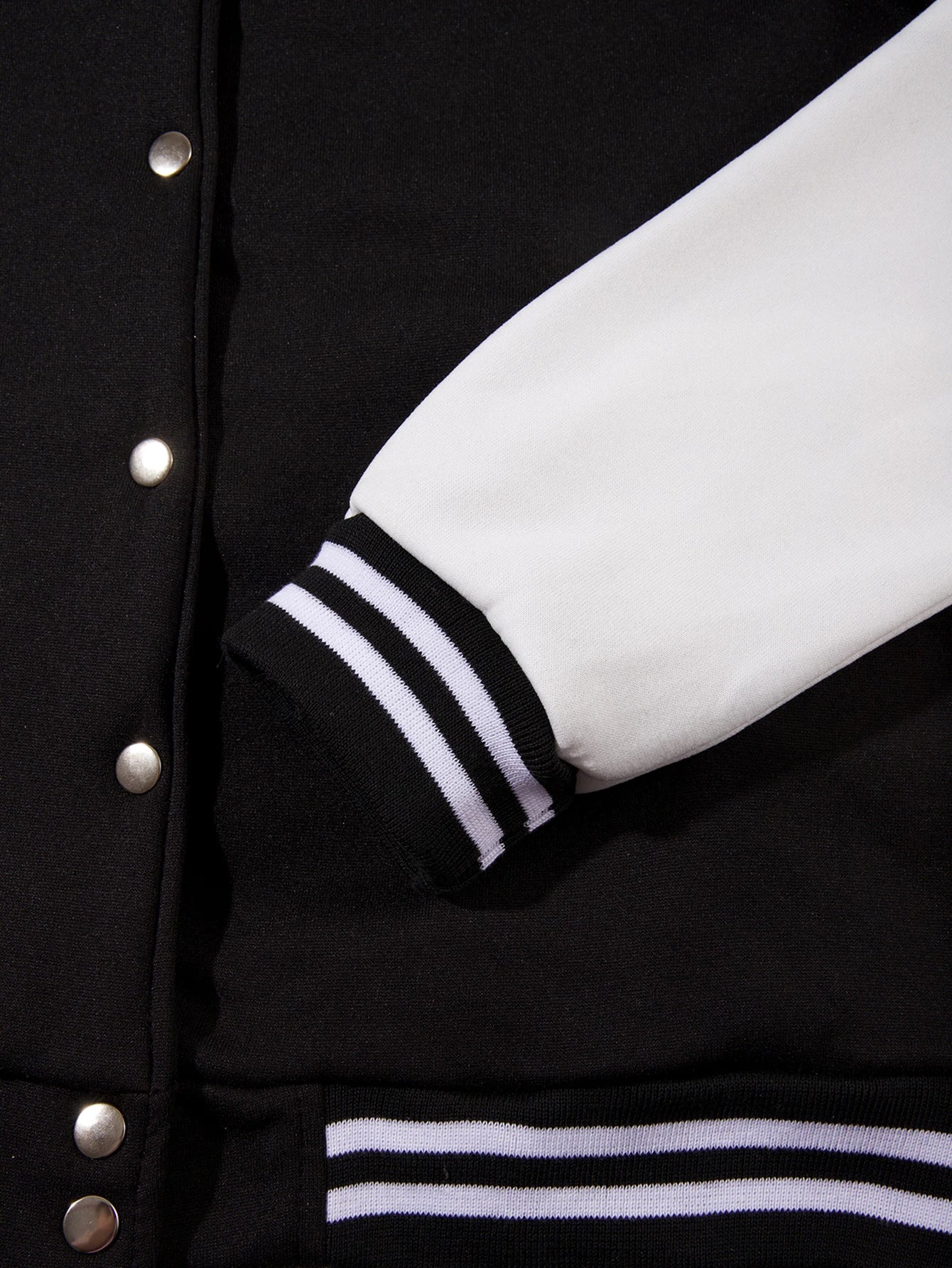 Blouson Varsity Polaire Femme - Teddy Polaire Lettres Hip Hop