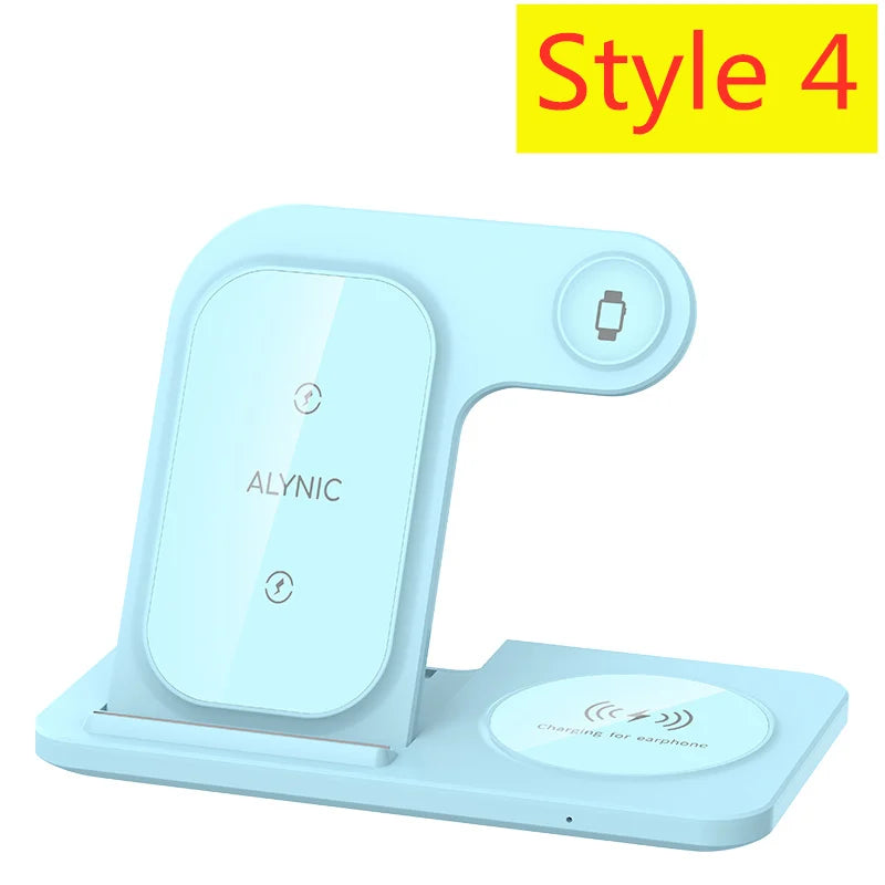 Chargeur Sans Fil 3-en-1 Pliable 200W pour iPhone & Apple Watch