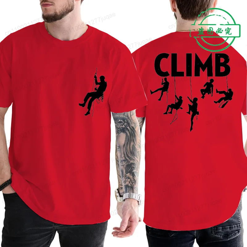 T-shirt Born To Climb Homme – Tee-shirt Escalade & Randonnée Respirant Été
