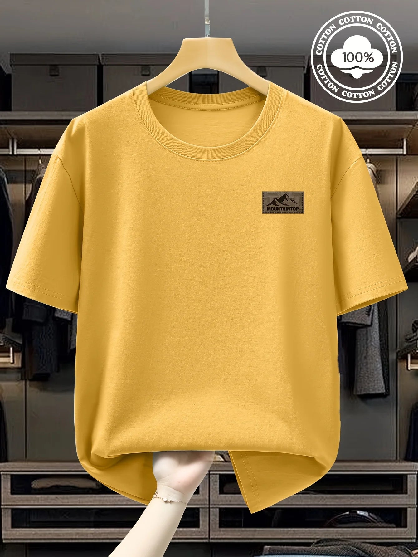 T-Shirt Homme Minimal – 100 % Coton Loose & Respirant