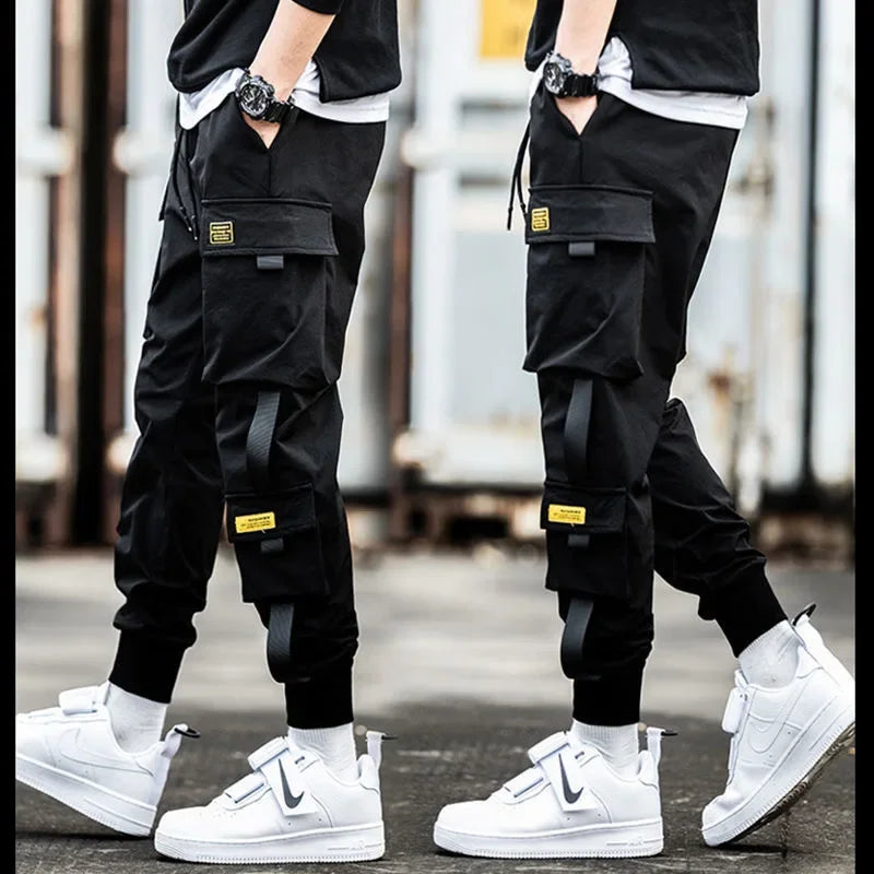 Pantalon Cargo Homme Techwear Multi-Poches - Style Hip Hop Urbain