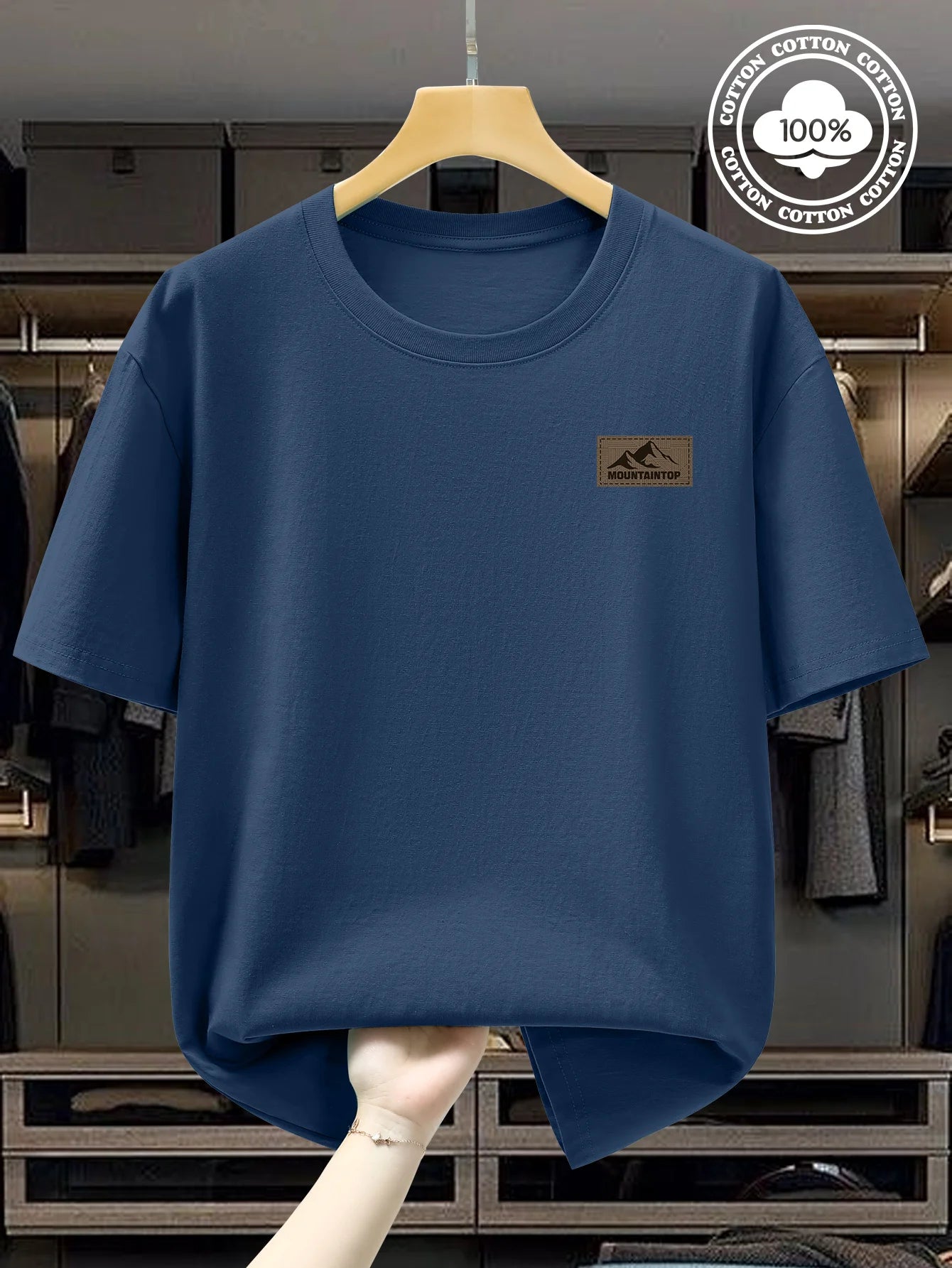 T-Shirt Homme Minimal – 100 % Coton Loose & Respirant