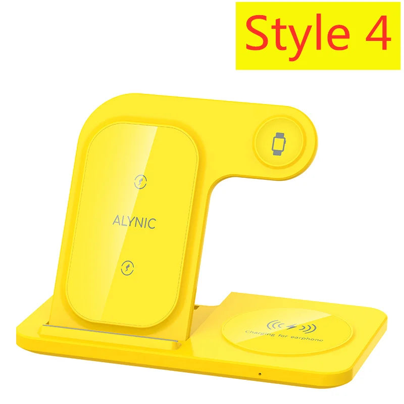 Chargeur Sans Fil 3-en-1 Pliable 200W pour iPhone & Apple Watch