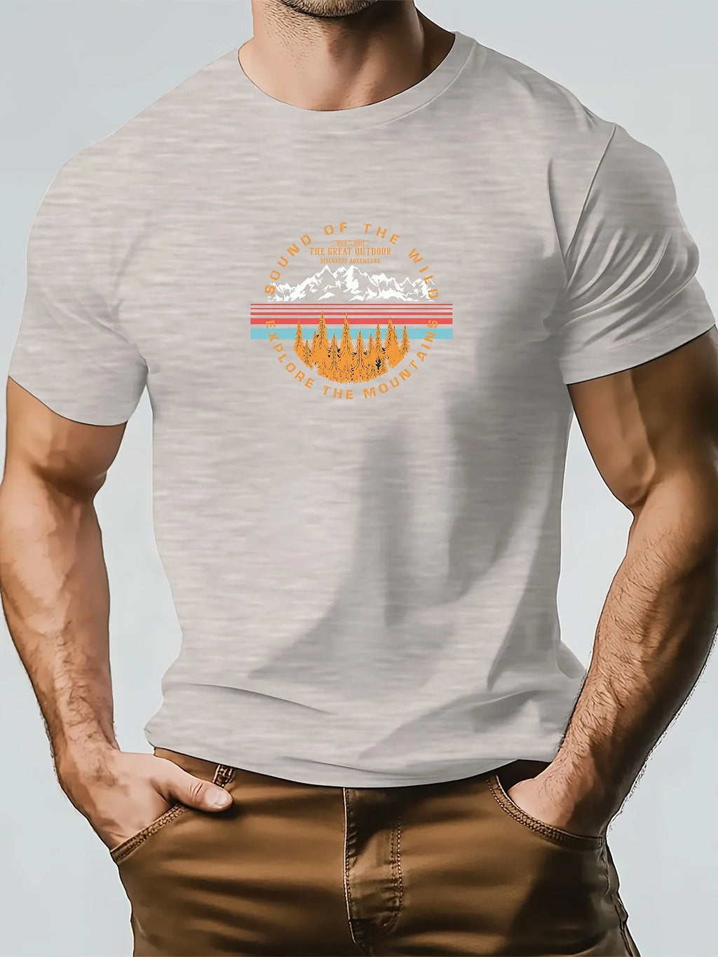 T-Shirt Homme Nature – Coton 100 % & Design Montagne