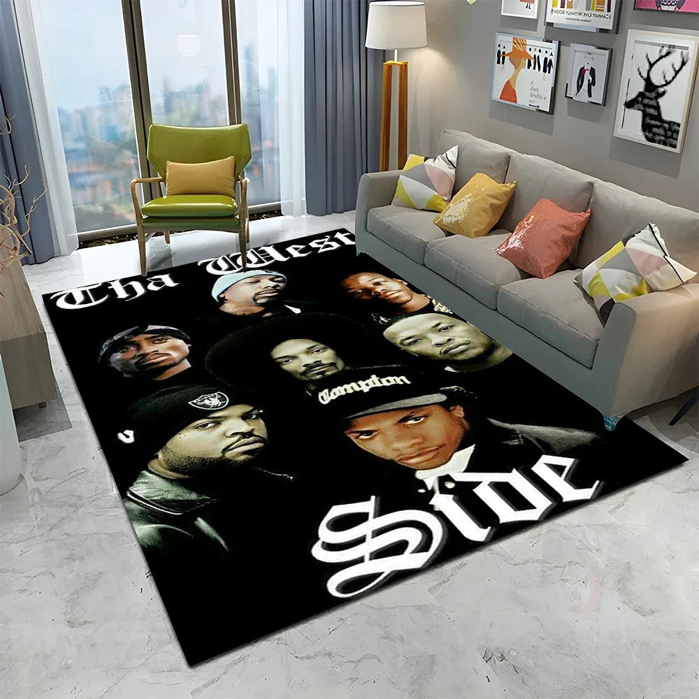Tapis Hip Hop Rapper Étoile - Décor Chambre Salon
