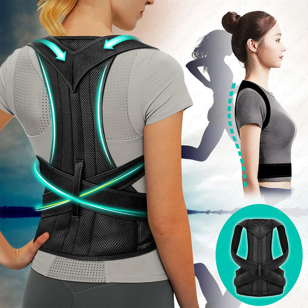 Correcteur de Posture Réglable – Soutien Dos & Épaules