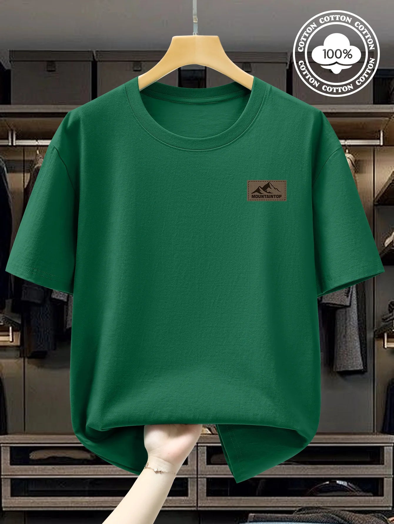 T-Shirt Homme Minimal – 100 % Coton Loose & Respirant