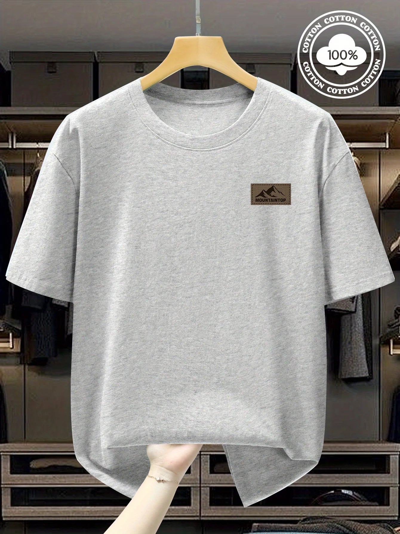 T-Shirt Homme Minimal – 100 % Coton Loose & Respirant