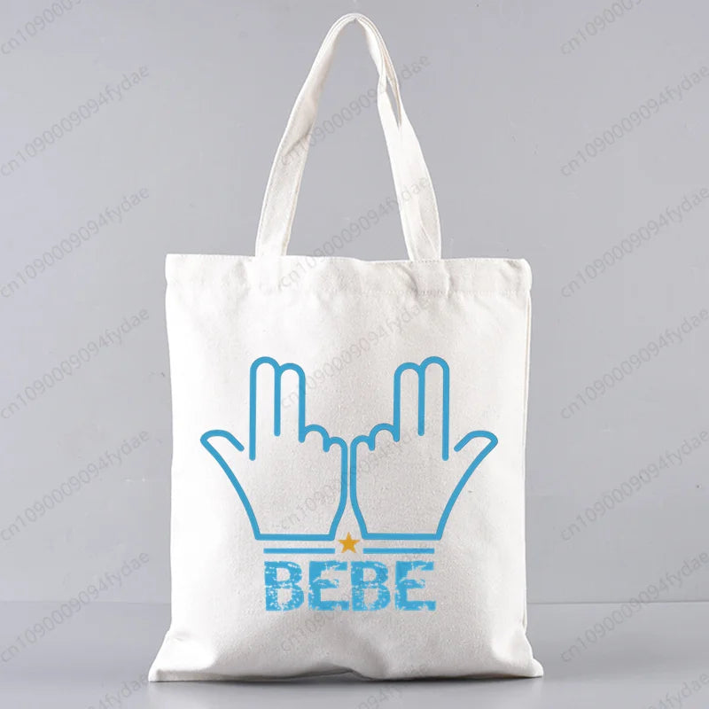 Sac tote en canvas résistant, léger et grande capacité.