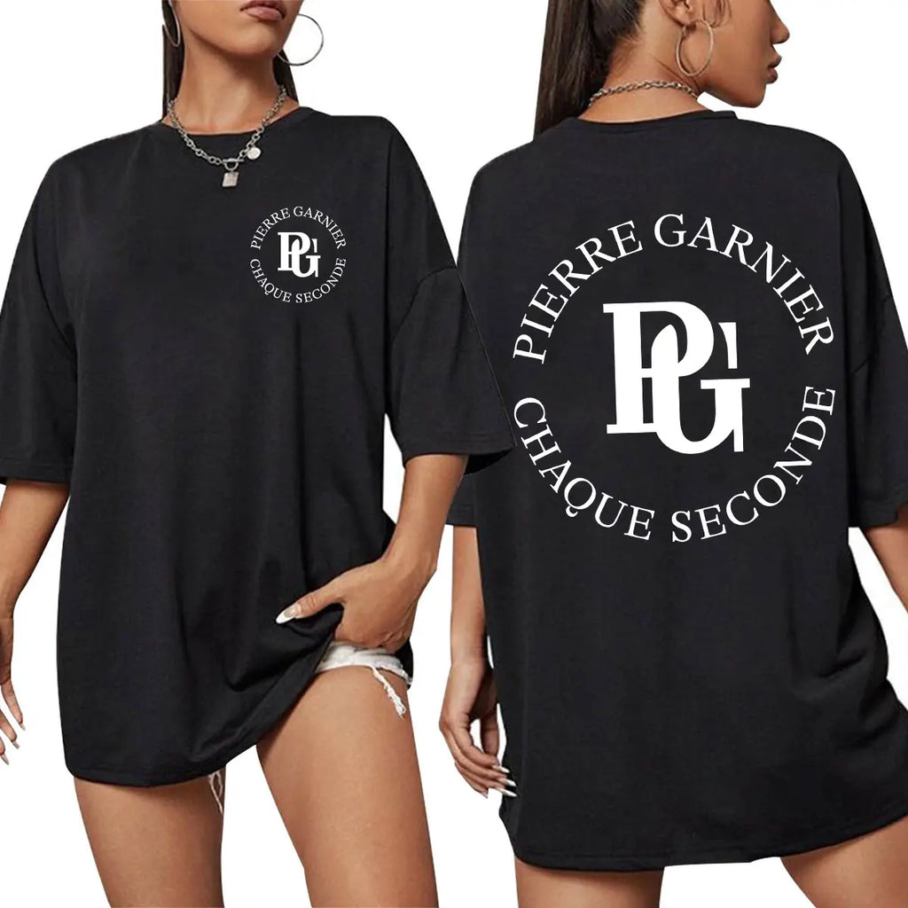 T‑shirt Pop Française Oversize – 100 % Coton Streetwear Été